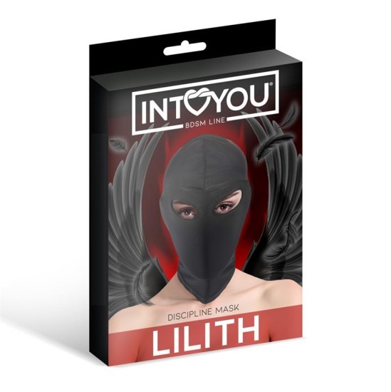 Intoyou Bdsm Line Lilitas inkognito maska ar atvērumu acīs, melna