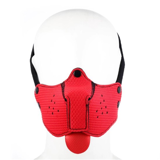 A-Gusto Neoprene Puppy Face Mask Red