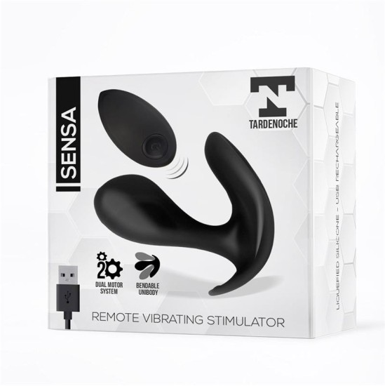 Tardenoche Sensa Stimulator Remote Control USB Liquid Silikone Black