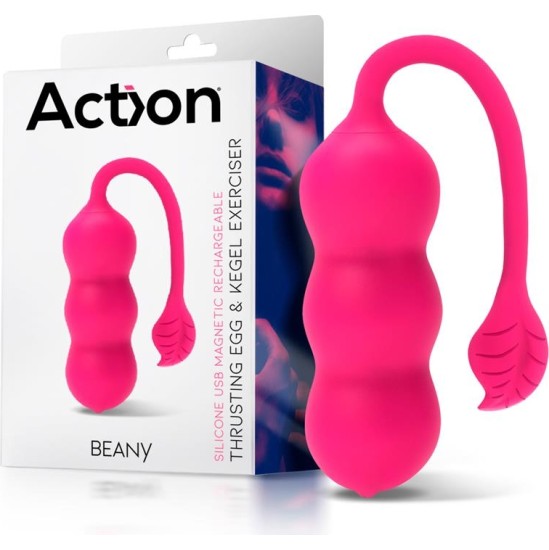 Action Beany Vibrating Egg ir Kegel Exerciser USB silikonas