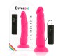 Diversia LANKSUS VIBRAVIMAS Dildo 21 CM - RŪŽAS