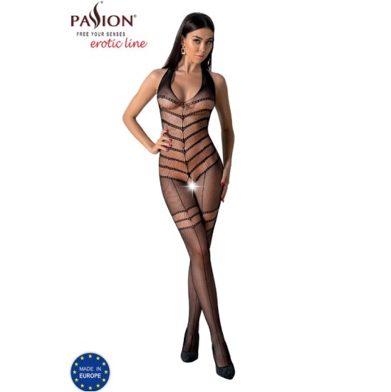 Passion Woman Bodystockings PASSION - BS100 ЧЕРНЫЙ ЧЕРНЫЙ ОДИН РАЗМЕР