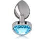 Intense Anal Toys INTENSE - METAL ALUMINUM ANAL PLUG HEART BLUE SIZE L