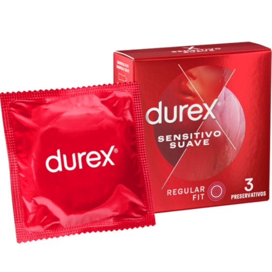 Durex Condoms ДЮРЕКС - МЯГКИЙ И ЧУВСТВИТЕЛЬНЫЙ 3 ЕДИНИЦЫ
