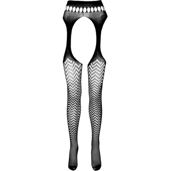 Passion Woman Garter & Stock PASSION - EKO KOLEKCIJA BODYSTOCKING ECO S002 BLACK