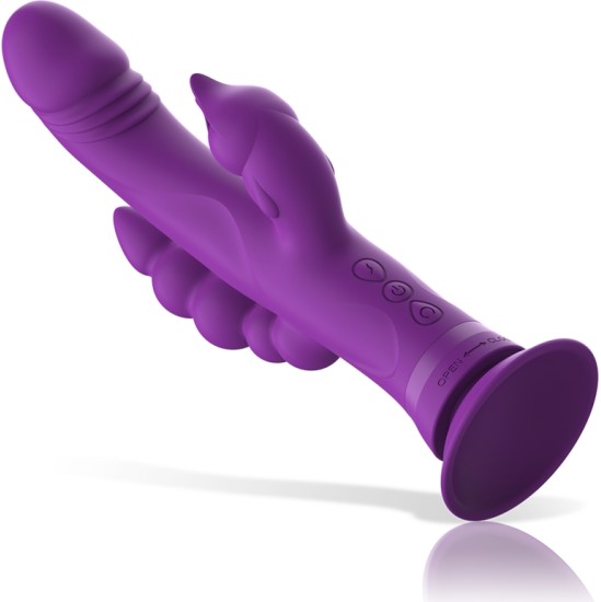 Intense Fun Vibrators ar klitora stimulātoru violets