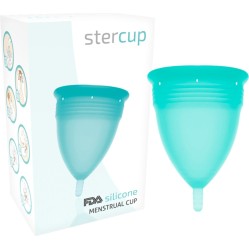 Stercup MENSTRUAL CUP SIZE L AQUAMARINE COLOR FDA SILICONE