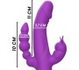 Intense Fun INTENSE - CASANOVA VIBRATOR RABBIT SILICONE TRIPLE ENGINE violets