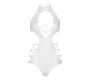 Leg Avenue Teddies LEG AVENUE CUT OUT STRAPPY BODYSUIT ONE SIZE - WHITE