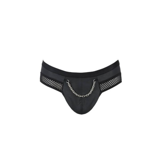 Passion Men Vīriešu apakšveļa ar izgriezumu aizmugurē melna S/M