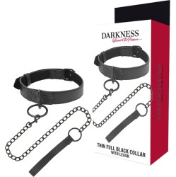 Darkness Bondage DARKNESS - BLACK NECKLACE WITH CHAIN