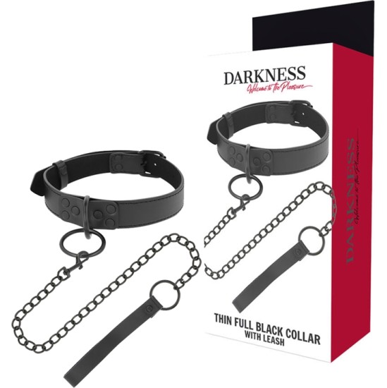 Darkness Bondage DARKNESS - BLACK NECKLACE WITH CHAIN