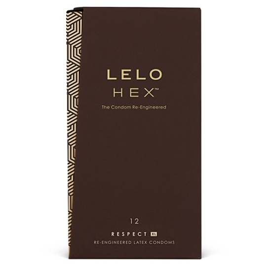 Lelo HEX CONDOMS RESPECT XL 12 PACK