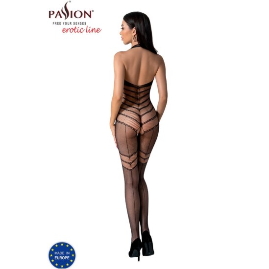 Passion Woman Bodystockings PASSION - BS100 ЧЕРНЫЙ ЧЕРНЫЙ ОДИН РАЗМЕР