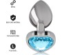 Intense Anal Toys INTENSE - METAL ALUMINUM ANAL PLUG HEART BLUE SIZE L