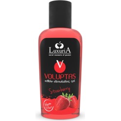 Intimateline Luxuria LUXURIA VOLUPTAS PĀRTIKAS MASĀŽAS GELS SILDOŠS EFEKTS - ZEEMES 100 ML