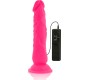 Diversia LANKSUS VIBRAVIMAS Dildo 21 CM - RŪŽAS