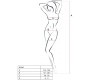 Passion Woman Bodystockings PASSION WOMAN BS020 WHITE BODYSTOCKING VIENS IZMĒRS