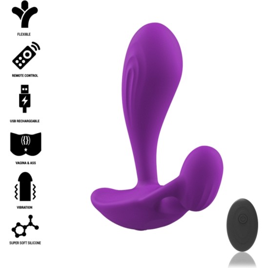 Intense Anal Toys INTENSE — SHELLY ANĀLĀS PULTS TĀLVADĪBAS PULTS PURPULA