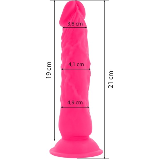 Diversia LANKSUS VIBRAVIMAS Dildo 21 CM - RŪŽAS