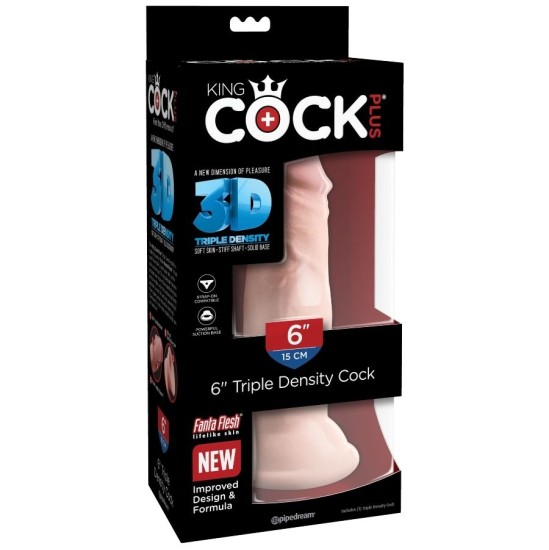 King Cock Plus ПЕТУХ KINGCOCK ТРОЙНОЙ ПЛОТНОСТИ 15 СМ