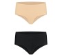 Bye Bra - Underwear BYE BRA INVISIBLE HIGH BRIEF 2 PACK L