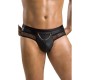 Passion Men Vīriešu apakšveļa ar izgriezumu aizmugurē melna S/M
