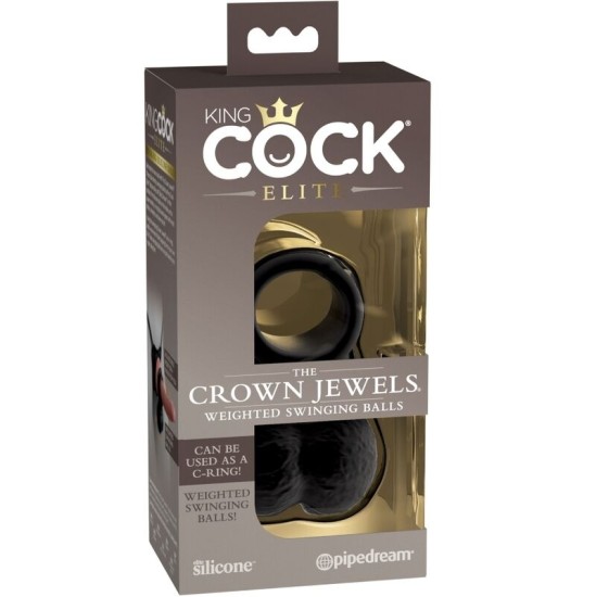 King Cock ELITE - RING WITH TESTICLE SILICONE