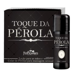 Hot Flowers Massage Lotion and Pearl Necklace Toque da Perola