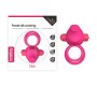 Lovetoy Double Vibrating Cockring Power Clit Duo Pink