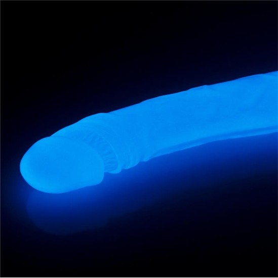 Lovetoy Double Dildo Lumino 14.5 Blue Light