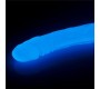 Lovetoy Dvivietis Dildo Lumino 14.5 Blue Light