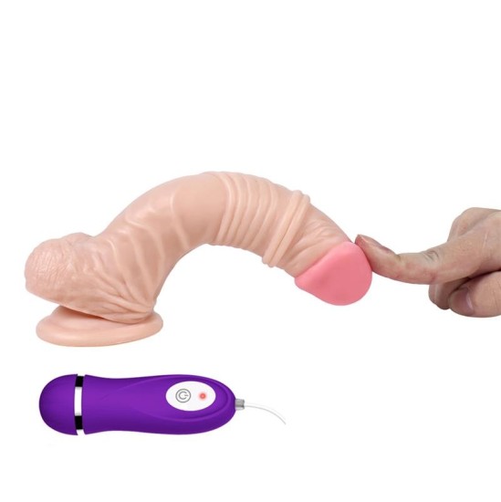 Shequ Thunder Dildo 20 vibratsioonirežiimiga kaugjuhtimispuldiga