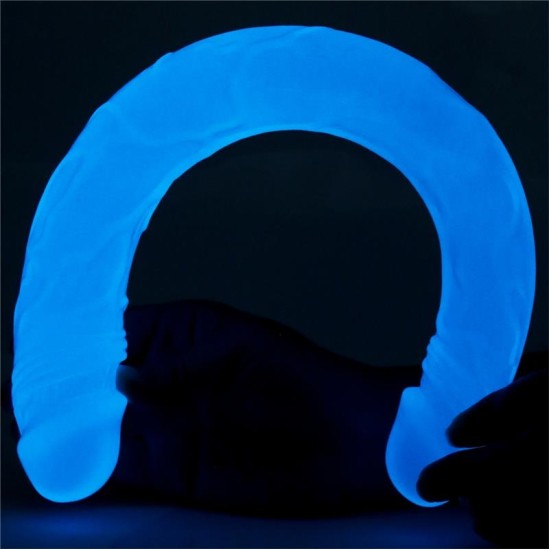 Lovetoy Double Dildo Lumino 14.5 Blue Light