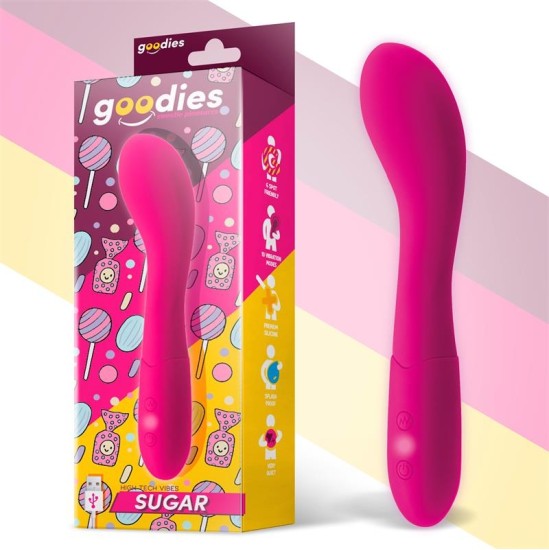 Goodies Sugar G-Spot Vibe USB Silicone Fushsia