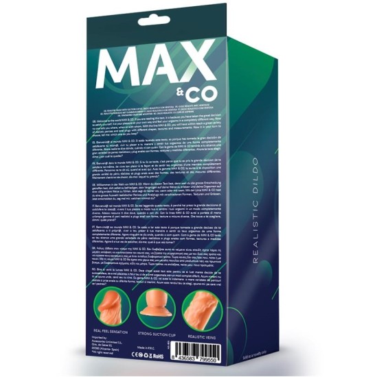 Max & Co Chet Realistic Dildo Flesh 9 - 23 cm