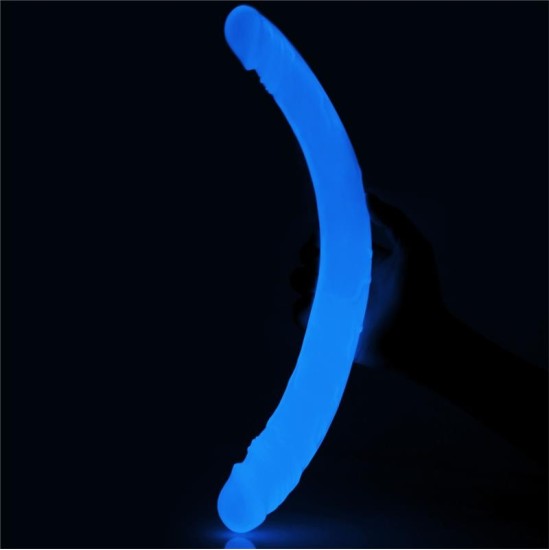 Lovetoy Double Dildo Lumino 14.5 Blue Light