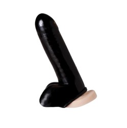 Latex Play Rimba L?tex Play Penis and Testicles Sleeve Black