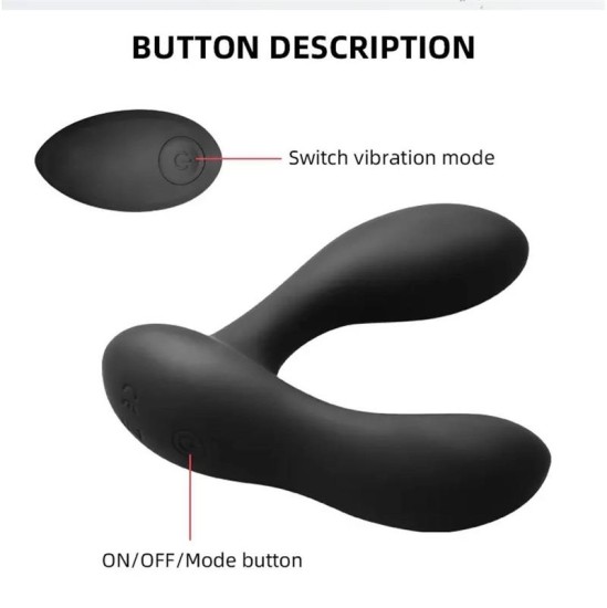 Tardenoche Brett Prostate Massager Remote Control USB Liquid Silicone