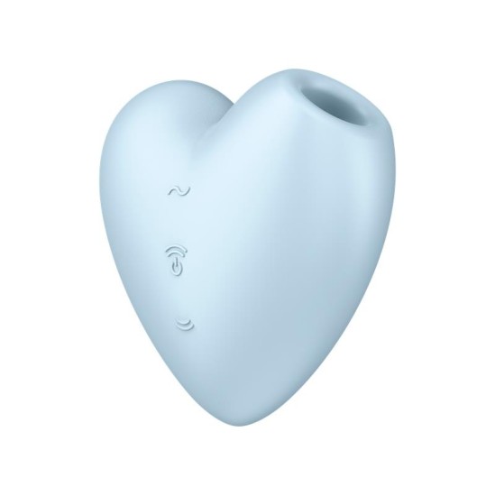 Satisfyer Cutie Heart Clitoris Sucker and Vibe Blue