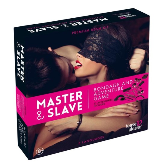 Tease & Please Spēle Master & Slave Bondage Magenta