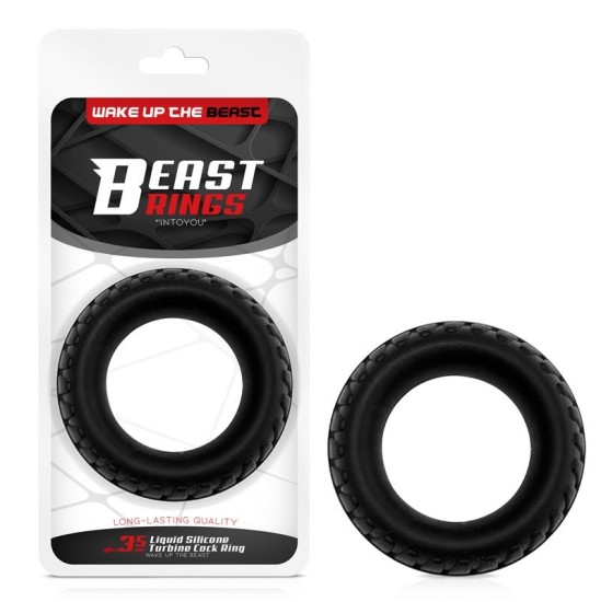 Beast Rings Cock Ring Turbine Liquid Silicone 35 mm