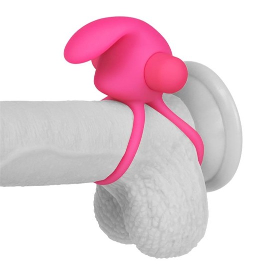 Lovetoy Double Vibrating Cockring Power Clit Duo Pink