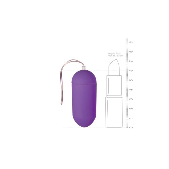 Easytoys Vibration Egg Remote Control 10 Functions Purple