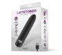 Latetobed Shoty Vibrating Bullet USB 10 Speeds Jaudīgs Motors Melns