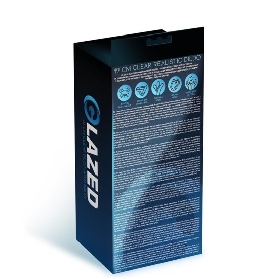 Glazed Reālistisks dildo kristāla materiāls 19 cm