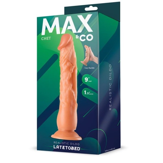 Max & Co Chet Realistic Dildo Flesh 9–23 см