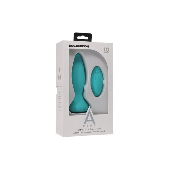 A-Play Vibrating Butt Plug Vibe Experienced Turquoise