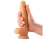 Max & Co Deek Realistic Dildo su Testivles 7.6 Flesh