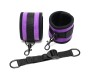 Bondage Play Rimba Ankle Cuffs with Adjustable Spreader Strap Adjustable Purple